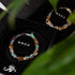Champagne Supernova | .925 Sterling Silver | Galaxy Glass Pebble Bracelet